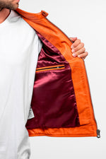 Burnt orange sheep leather biker jacket, a Von Dutch signature twist. - Image n°8