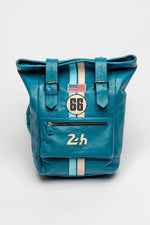 Mallard blue leather backpack, 24h Le Mans edition - Image n°1