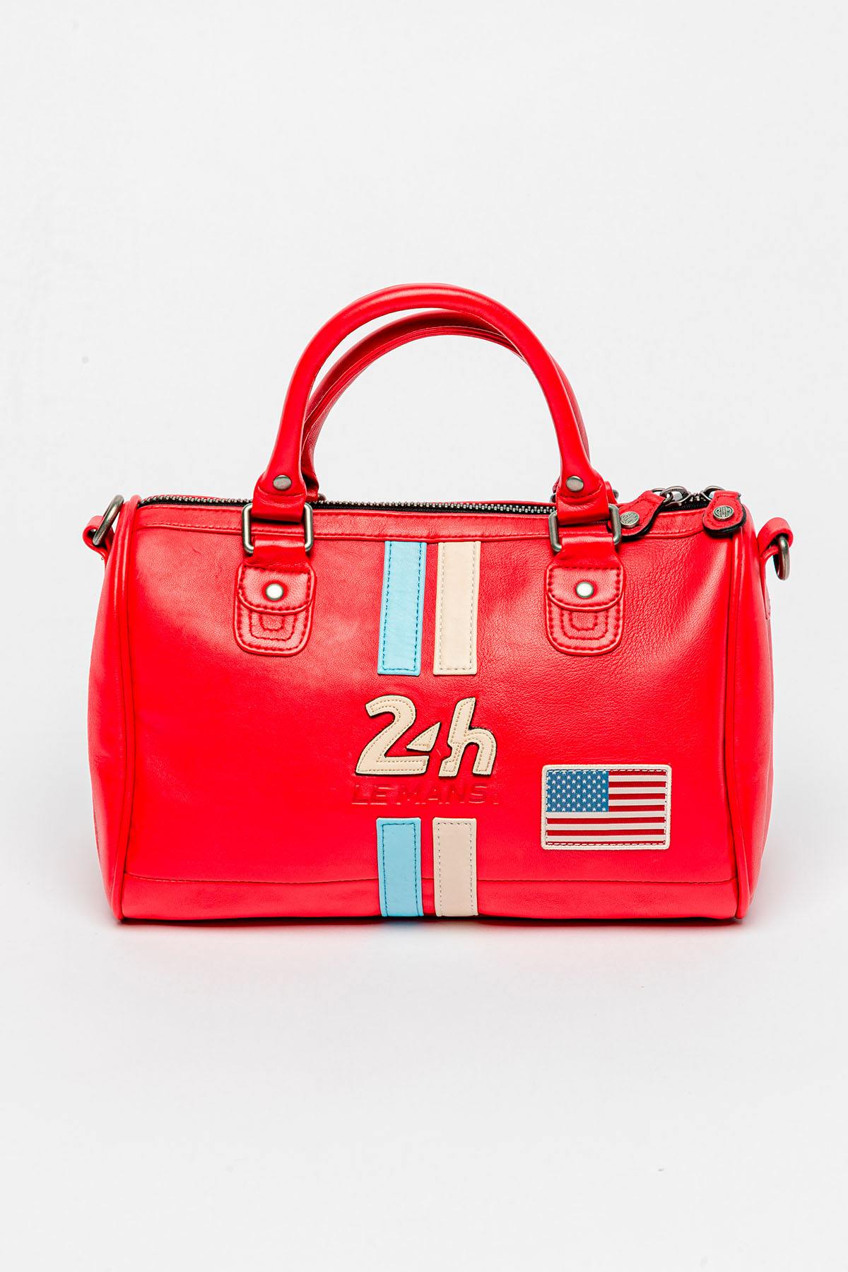 Red 12-hour leather handbag, 24-hour Le Mans edition - Image n°1