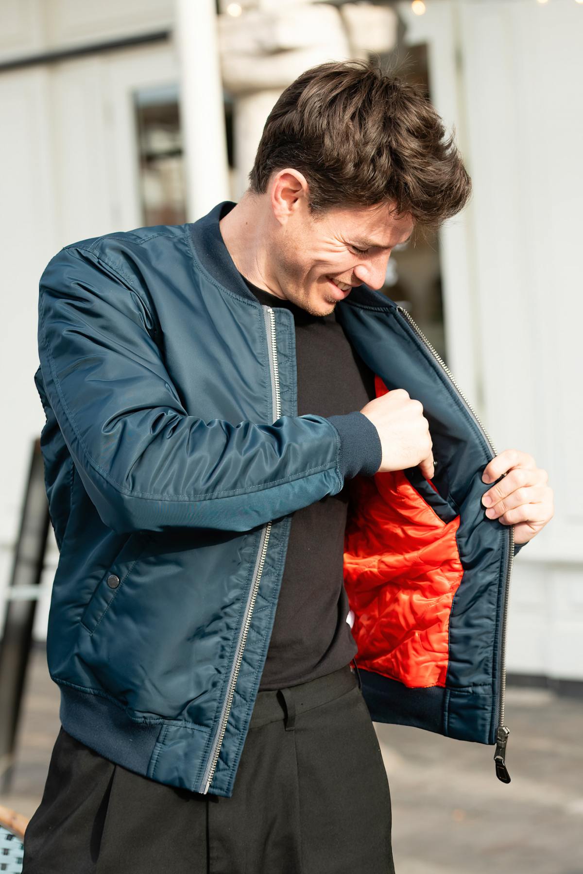 Navy blue MA-1 bomber jacket - Image n°9