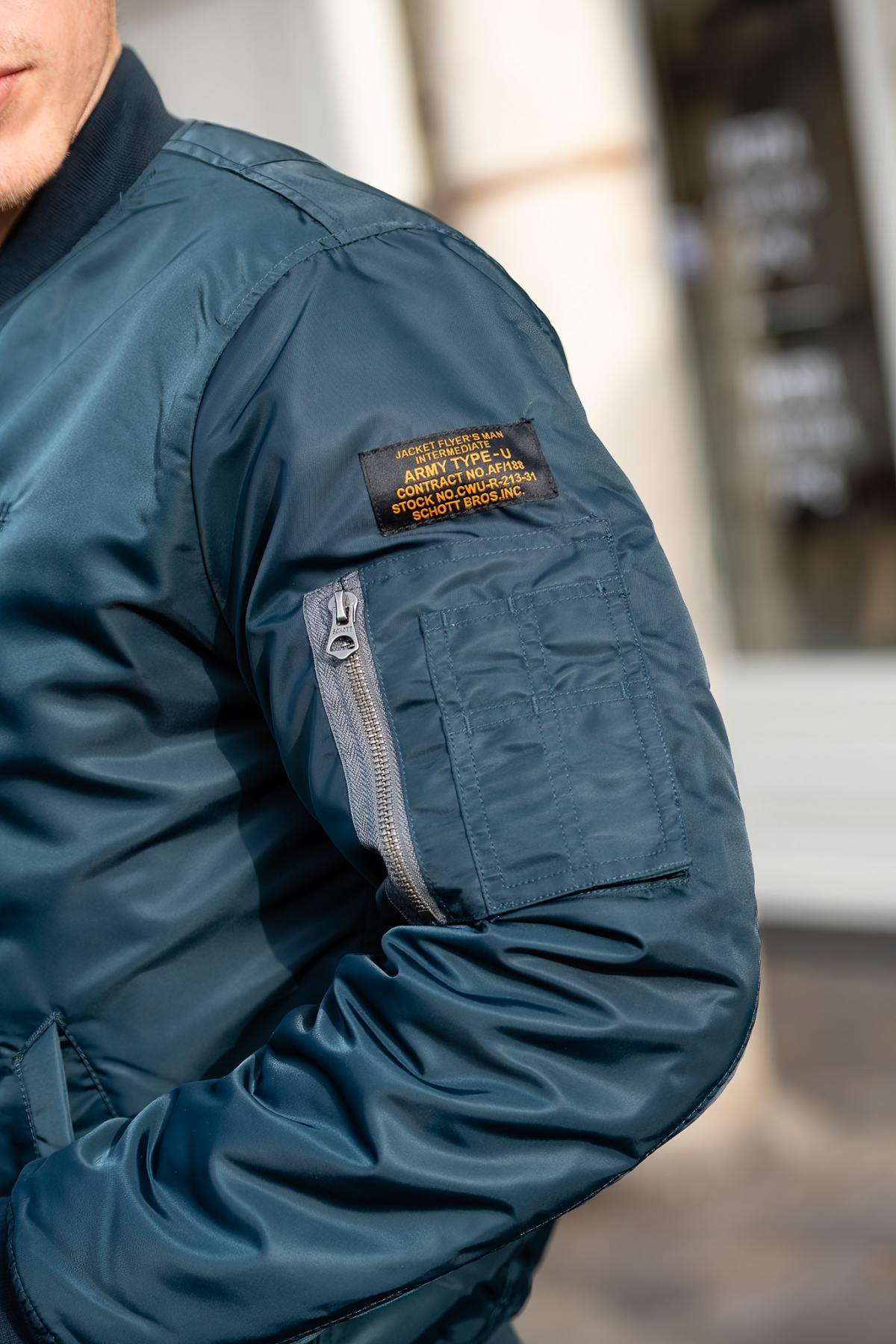 Navy blue MA-1 bomber jacket - Image n°5
