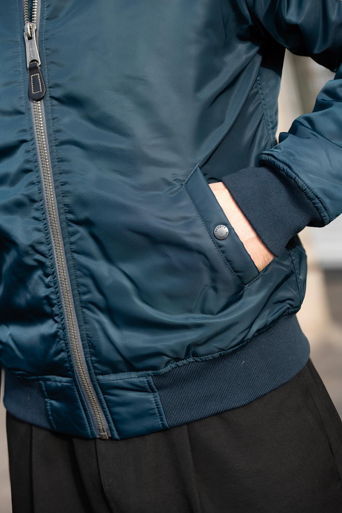 Navy blue MA-1 bomber jacket - Image n°8