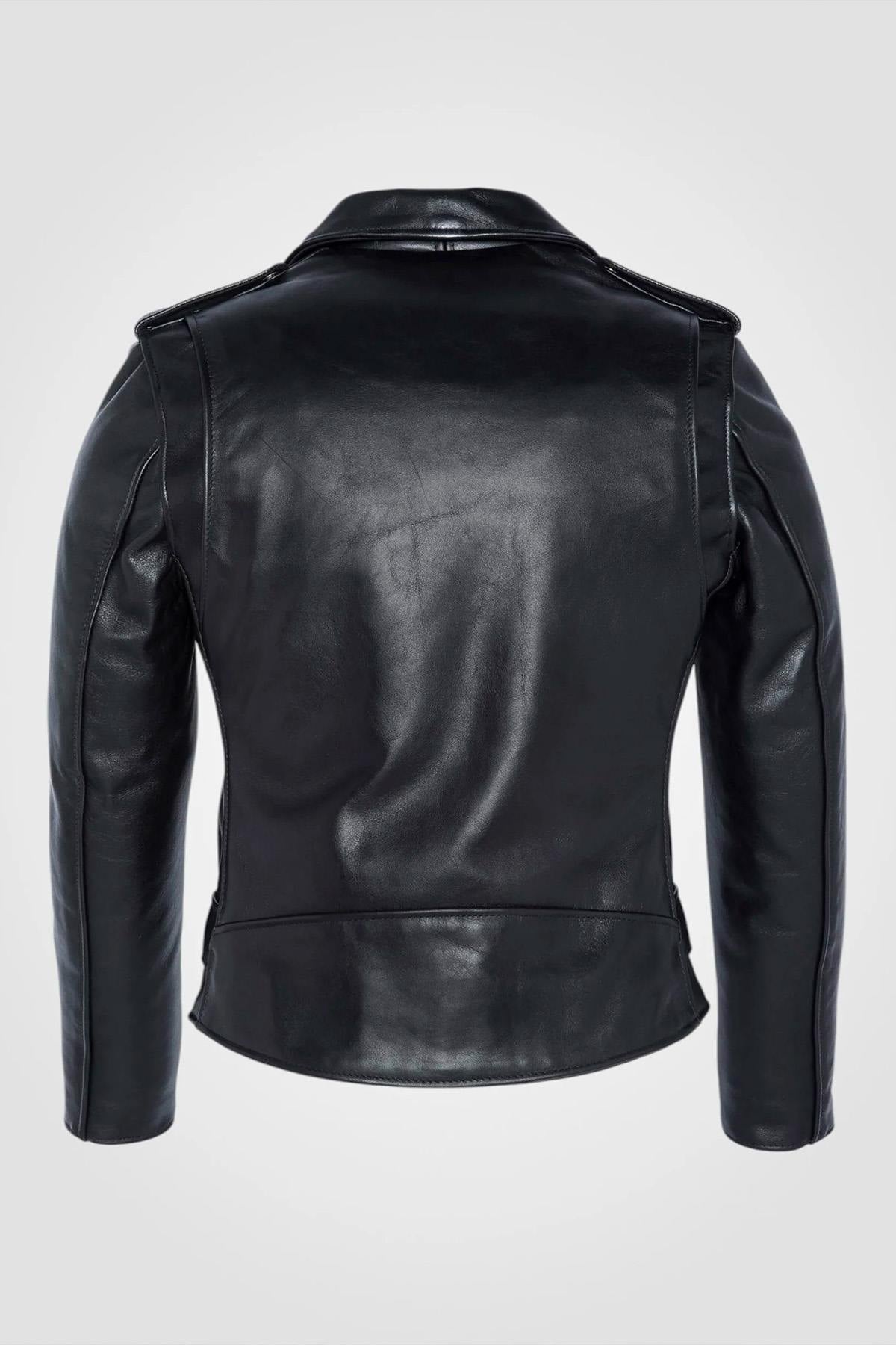 A slim women's Perfecto® in naked cowhide, crafted by Schott NYC. - Image n°8