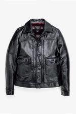 Horsehide trucker jacket made in USA - Image n°2