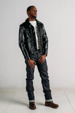 Horsehide trucker jacket made in USA - Image n°4