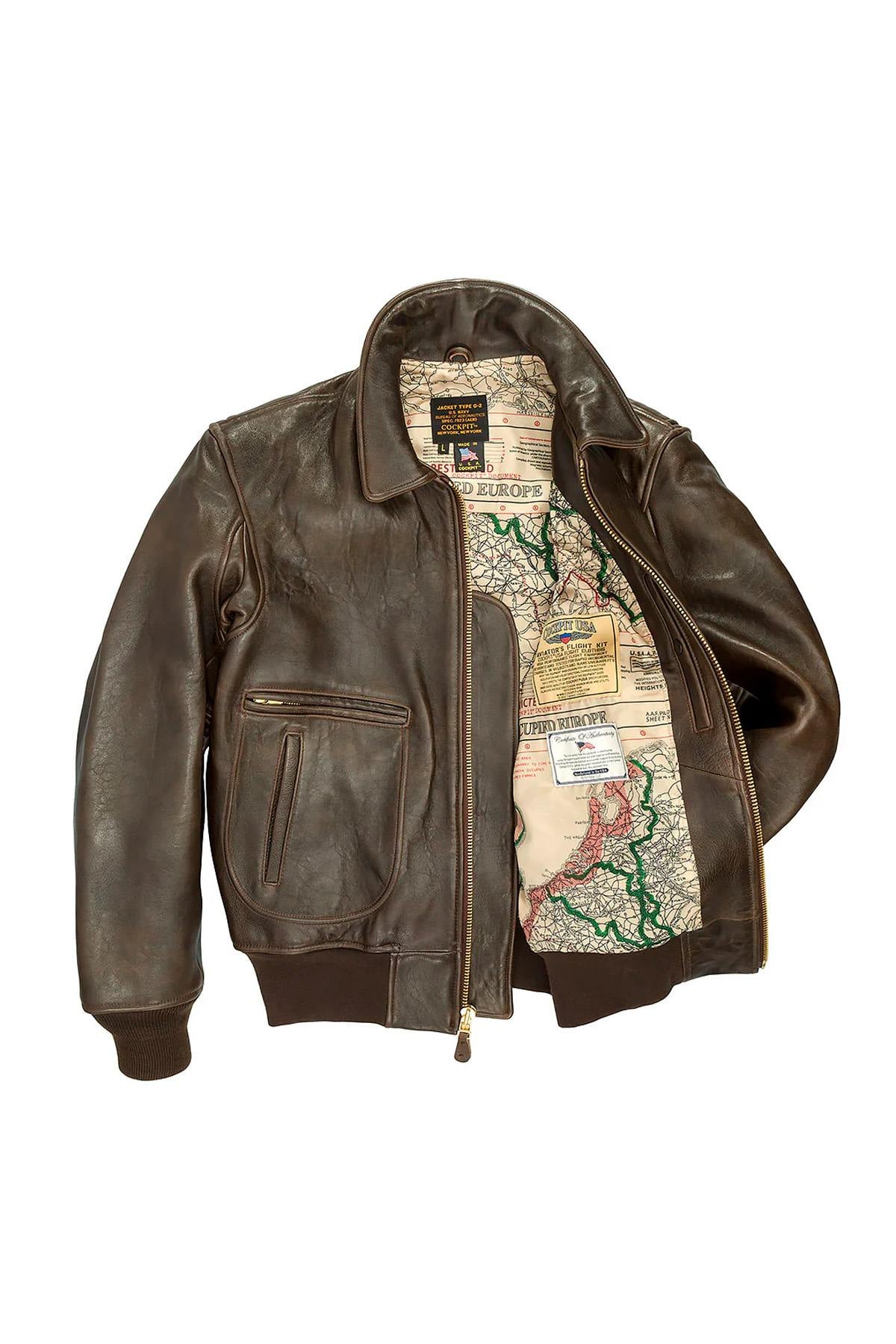 Vintage-style Mod Raiders leather aviator jacket - Image n°1