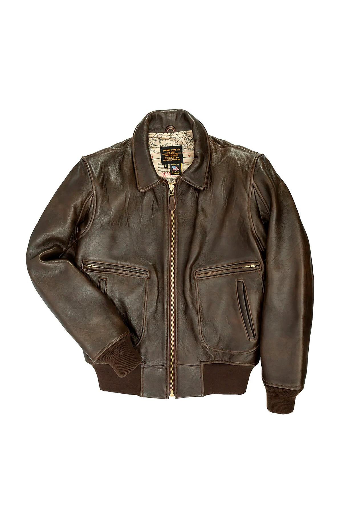 Vintage-style Mod Raiders leather aviator jacket - Image n°2