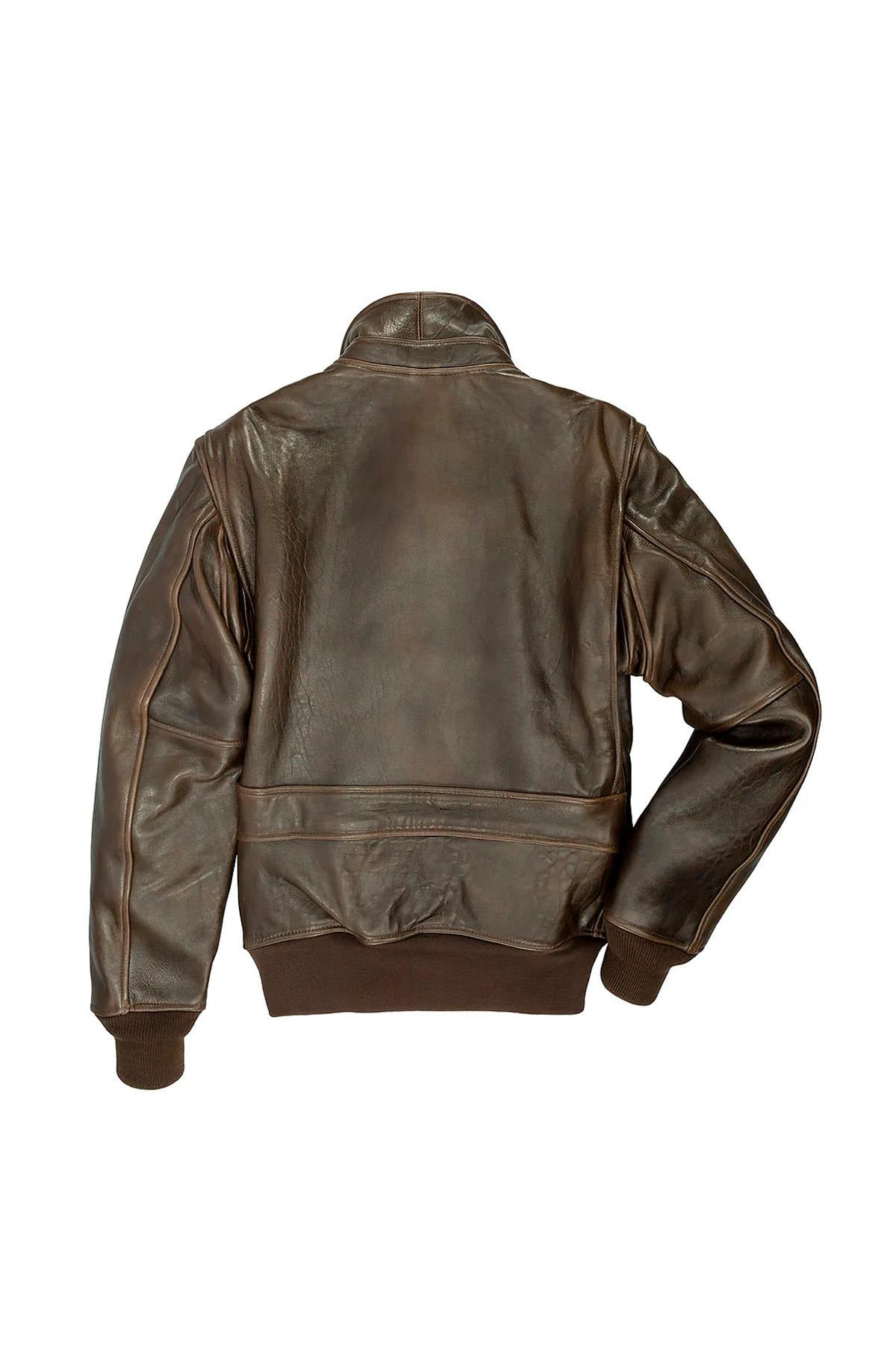 Vintage-style Mod Raiders leather aviator jacket - Image n°3