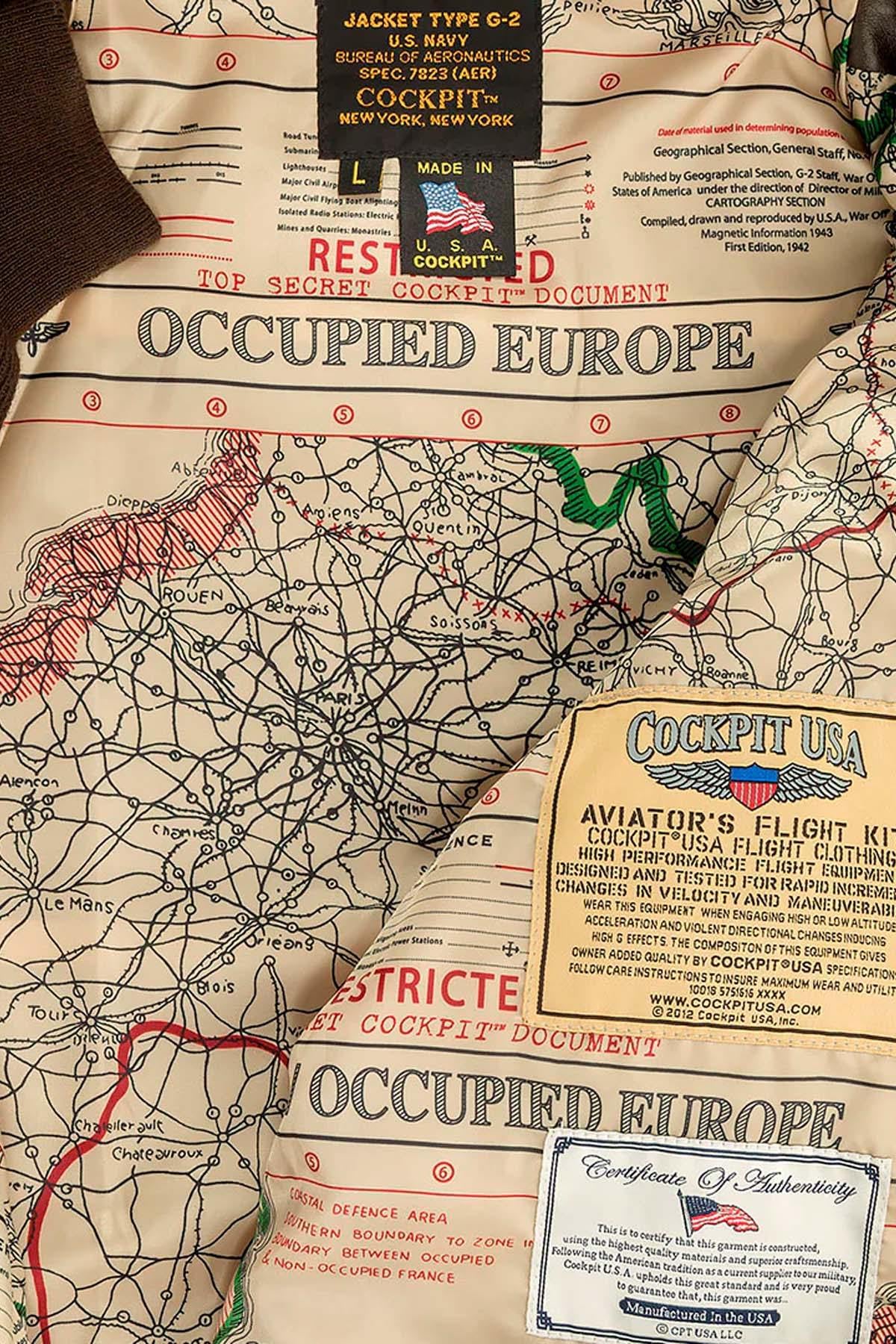 Vintage-style Mod Raiders leather aviator jacket - Image n°4