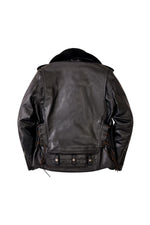 Anniversary edition motorcycle jacket with removable fur collar - Image n°5