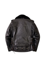 Anniversary edition motorcycle jacket with removable fur collar - Image n°5