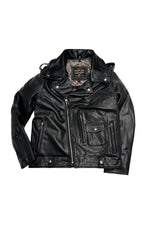 Anniversary edition motorcycle jacket with removable fur collar - Image n°6