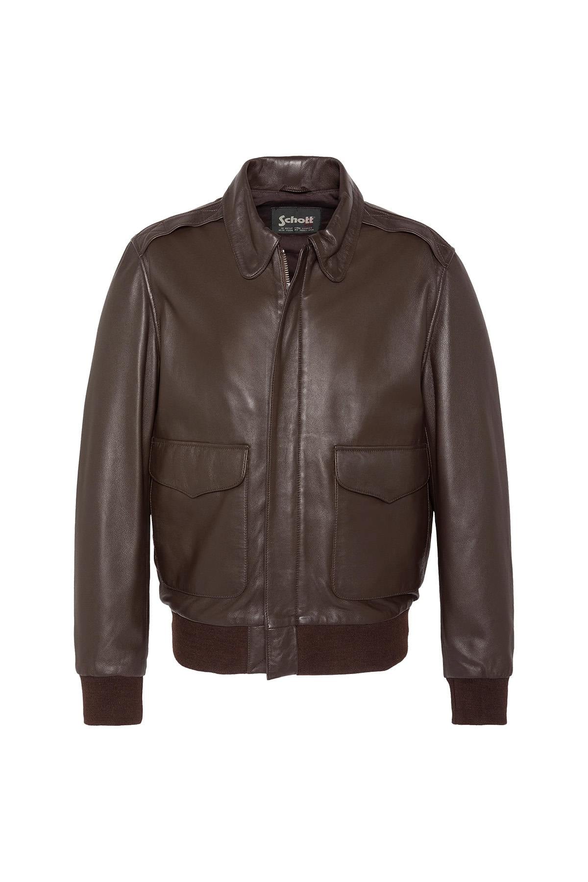 Classic brown pilot jacket - Image n°1