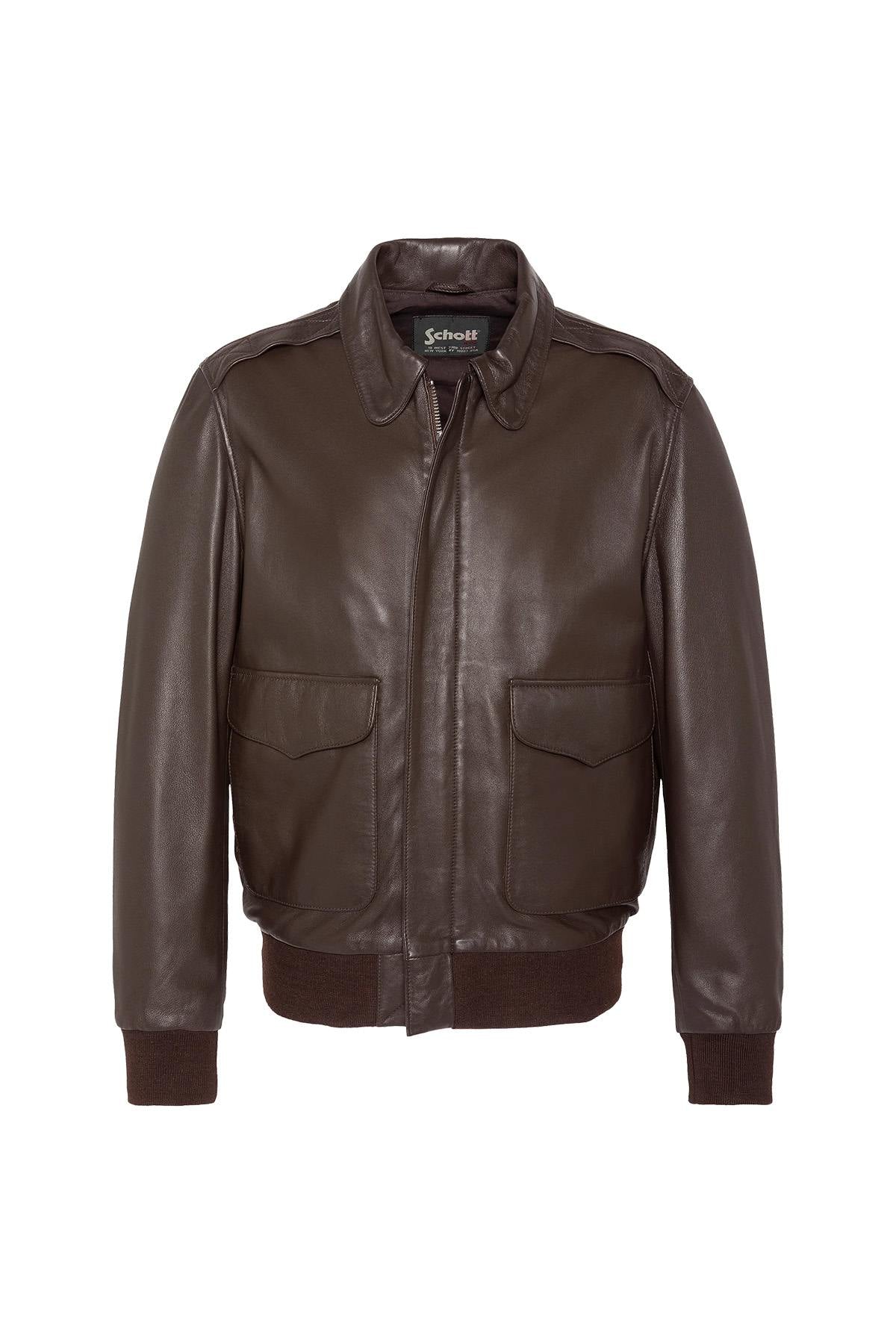 Classic brown pilot jacket - Image n°8