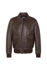 Classic brown pilot jacket - Image n°8