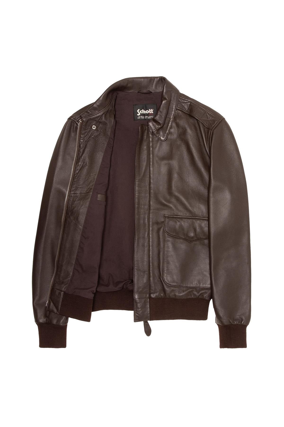 Classic brown pilot jacket - Image n°11
