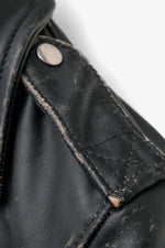 Vintage-style leather biker jacket, Made in the USA - Image n°7