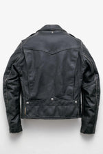 Vintage-style leather biker jacket, Made in the USA - Image n°4
