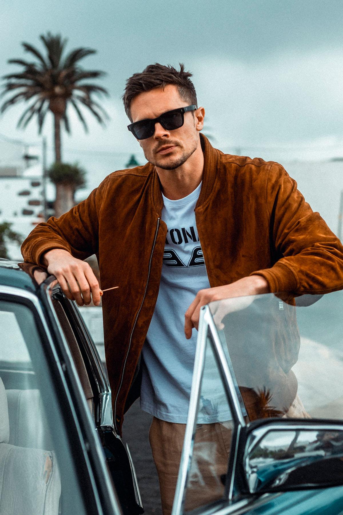 Daytona's Gila in soft goat suede, cognac. Lightweight and timeless. - Image n°1