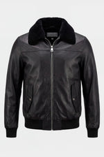 Versatile 3-in-1 black leather jacket - Image n°7