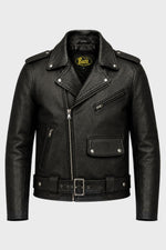 Buco J-27R leather jacket - black Cow Milled, police motorcycle unit heritage - Image n°1
