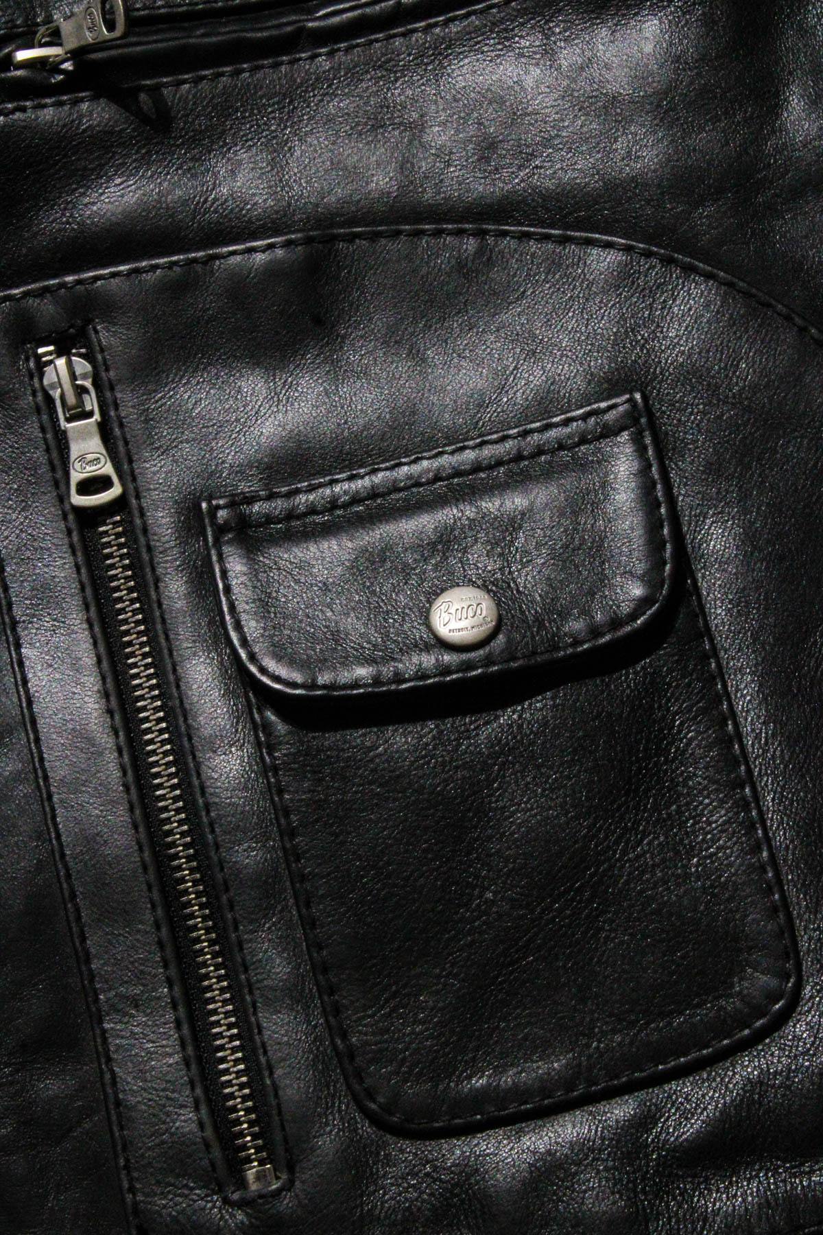 Buco J-21R leather jacket - black Cow Vintage, American cut - Image n°5