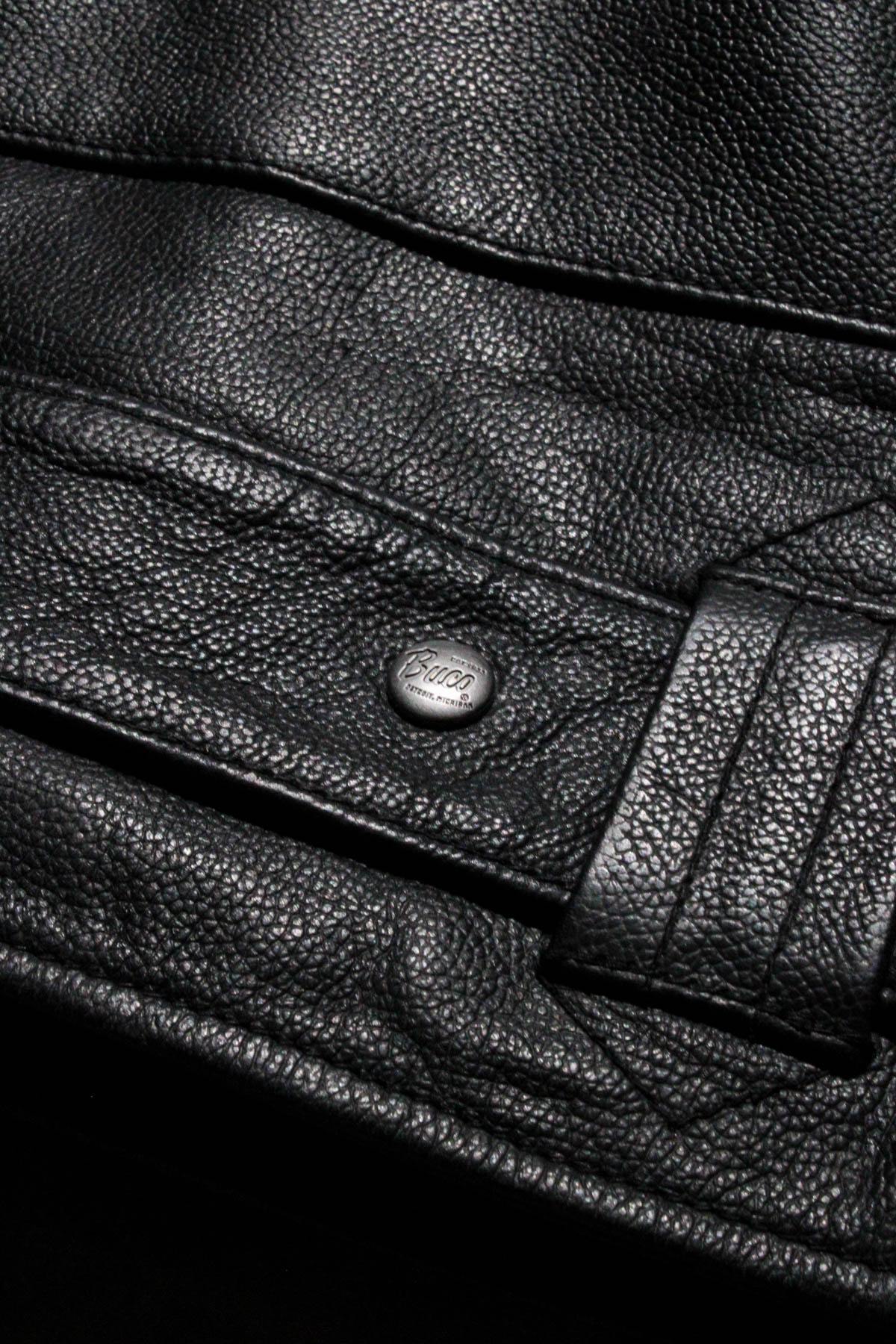 Buco J-27R leather jacket - black Cow Milled, police motorcycle unit heritage - Image n°10