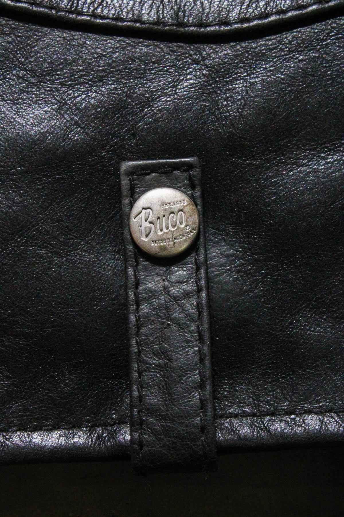Buco J-21R leather jacket - black Cow Vintage, American cut - Image n°6
