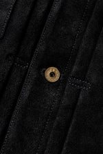 Midnight blue suede jacket with Western embroidery - Image n°6