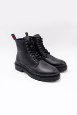 Men's black leather boots - Image n°3