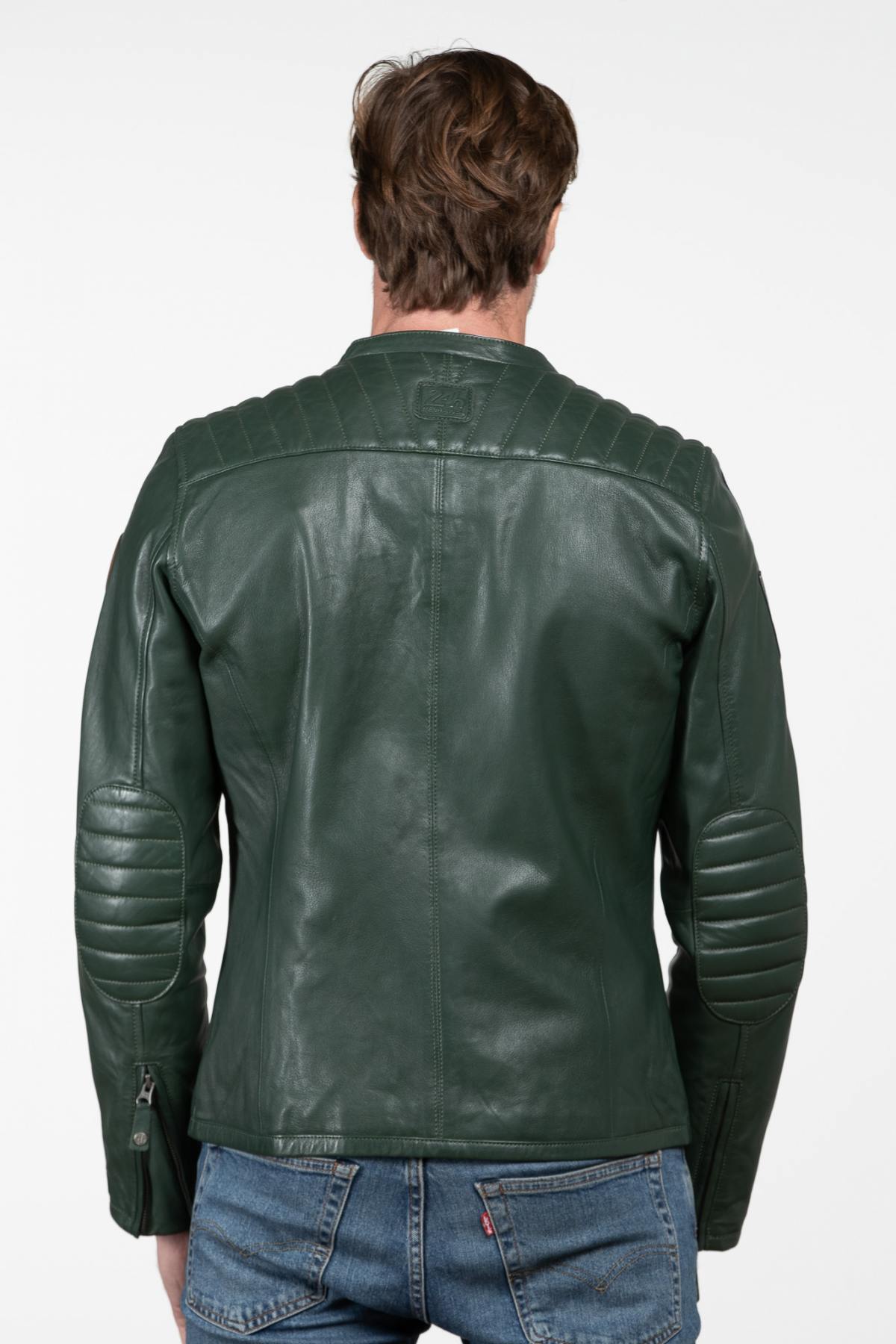 24 Hours of Le Mans green racing leather jacket - Image n°4