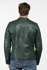 24 Hours of Le Mans green racing leather jacket - Image n°4