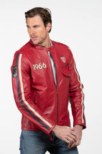 24 Hours of Le Mans red leather racing jacket - Image n°3