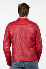 24 Hours of Le Mans red leather racing jacket - Image n°4
