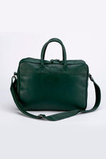 24h Le Mans green leather messenger bag - Image n°2