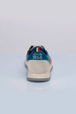 Ocean blue racing leather sneakers - Image n°4