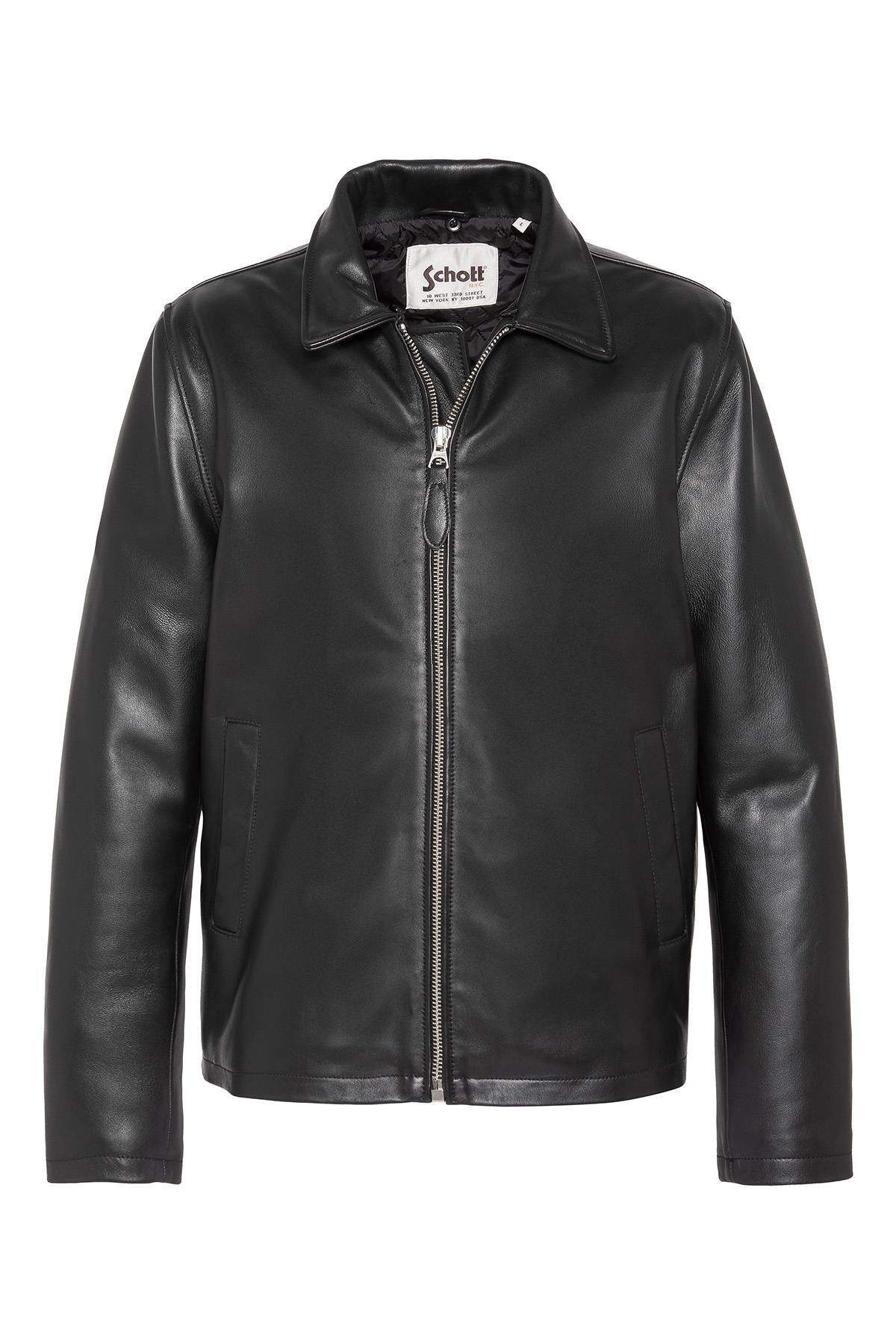 Shirt-collar jacket with removable lambskin fur - Image n°3