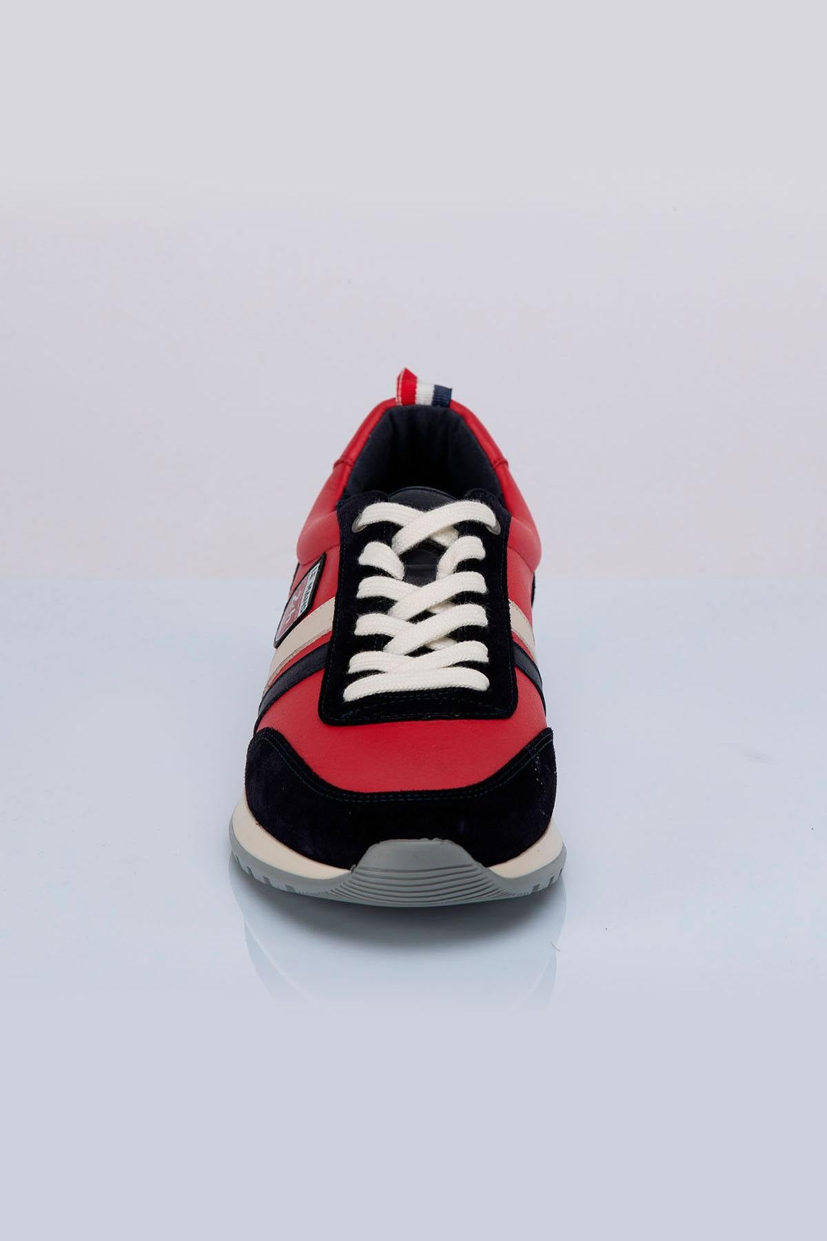 Racing red leather sneakers - Image n°3