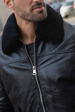 Versatile 3-in-1 black leather jacket - Image n°11