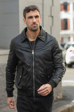 Versatile 3-in-1 black leather jacket - Image n°5