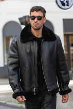 Iconic black Made in USA Shearling Jacket! - Image n°7