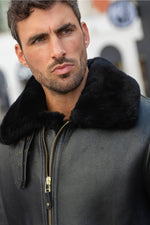 Iconic black Made in USA Shearling Jacket! - Image n°3
