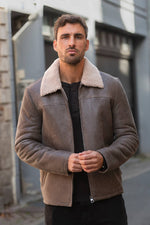 Short men's sheepskin coat - Image n°6