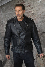 Buco J-27R leather jacket - black Cow Milled, police motorcycle unit heritage - Image n°14