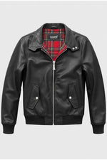 The iconic Harrington jacket reimagined in leather - Image n°2