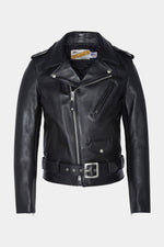 613S Slim Fit Perfecto® by Schott-black steerhide, slim, iconic. - Image n°7