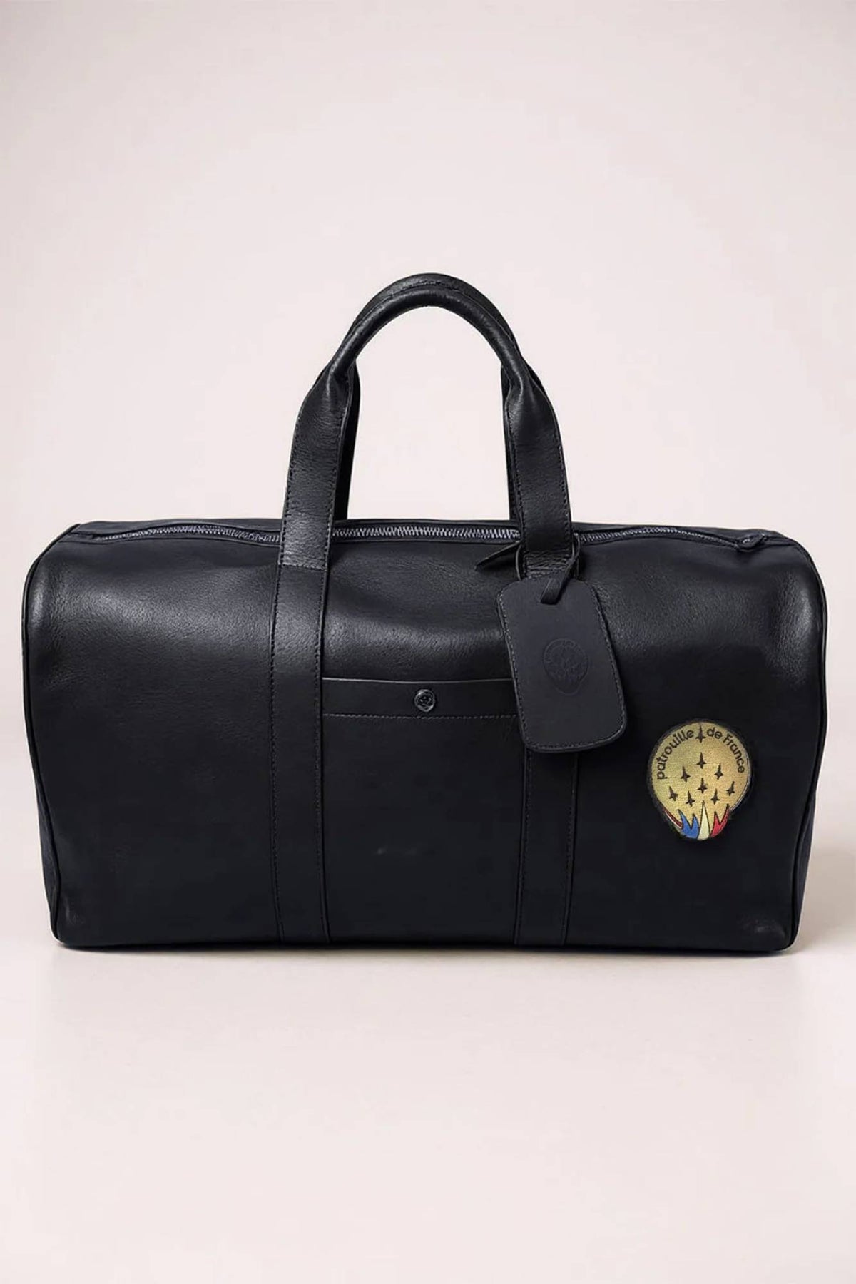 Dark navy blue travel bag with Patrouille de France patches - Image n°4