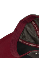 Red and grey trucker cap with embroidered logo - Image n°7