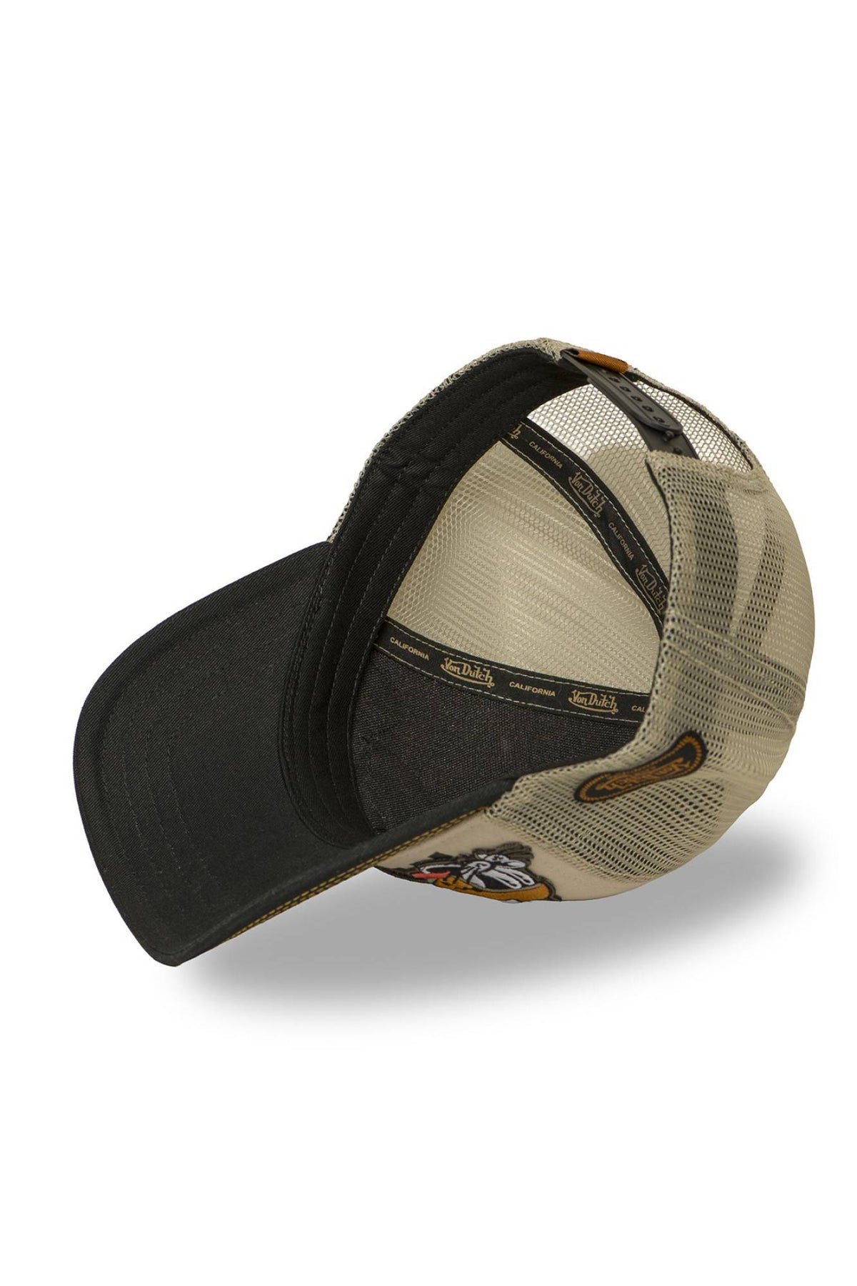 Beige cap with embroidered patches - Image n°5