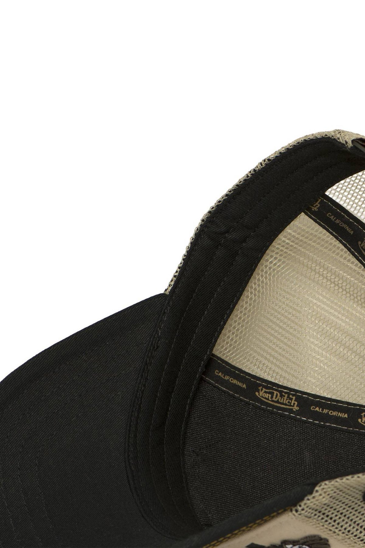 Beige cap with embroidered patches - Image n°7